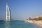 Burj Al Arab Luxury 7 Stars Hotel and Jumeirah Beach Hotel Luxury 5 Stars Hotel with private sand beach and Wild Wadi Water Park