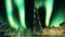 Burj Khalifa Dubai tower aurora borealis northern lights sky animation