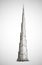 Burj Khalifa. Vector drawing. Sketch style.