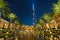 Burj Khalifa view at night from luxury hotel