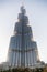 Burj Khalifa that Viewed from Below with Lighting in the Evening, Dubai