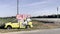 Burke County rodeo sign on a car bull riding show