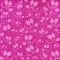 Burlap background in vibrant pink with white floral pattern