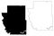 Burleigh County, North Dakota State U.S. county, United States of America, USA, U.S., US map vector illustration, scribble