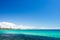 Burleigh Heads on a clear day looking towards Surfers Paradise on the Gold Coast