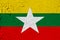 Burma painted flag