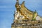 Burmese Architecture. Traditional Carved Decorated Roofs in Myanmar Burma