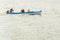 Burmese commuters travelling by homemade motor boat 2