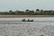 Burmese fishing boat on the River