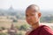 Burmese monk visit the Bagan pagoda. Myanmar, Burma