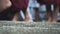 Burmese Monks Walk. Feet Close Up shot with a Sony a6300 fps29,97 4k