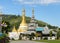 Burmese style temple in Mae Hong Son, Thailand