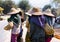 Burmese women are working to build a road, Myanmar.