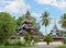 Burmese wooden temple in Mae Hong Son, Thailand