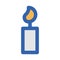 Burn Candle Vector icon which is suitable for commercial work and easily modify or edit it