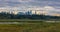 Burnaby, Vancouver BC, Canada. Beautiful View of a modern city in a stormy and rainy day. Cityscape Buildings