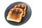Burned whole grain toast