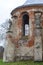 Burned XVII century church of St. Michael in Stara Sil. Ukraine