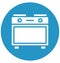 Burner oven, cooking range Isolated Vector Icon That can be easily edited in any size or modified.