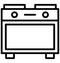 Burner oven, cooking range Isolated Vector Icon That can be easily edited in any size or modified. Burner oven, cooking range Iso