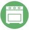 Burner oven Isolated Vector Icon which can easily modify or edit