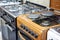 Burners gas and electric cooktop stove