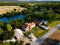 Burnet Texas Lake houses along Lake LBJ outside of Austin Texas USA