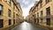 Burnett Street, with Victorian Stone buildings in, Little Germany, Bradford, Yorkshire, UK