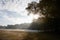 Burnham Beeches, UK - 7 November 2016: Frosty Autumn Landscape At Burnham Beeches In Buckinghamshire