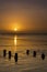 Burnham Jetty on a cold winters morning