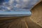 Burnham on Sea, sea wall  and Low Lighthouse