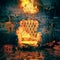 The burning armchair