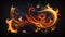 Burning Beauty: A Fiery Flames Background