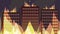 Burning buildings animation