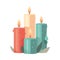 burning candle symbolizes spirituality