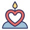 Burning candles, candle light Isolated Vector Icon which can be easily modified or edited