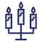 Burning candles, candlelight Isolated Vector icon which can easily modify or edit