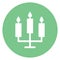 Burning candles, candlelight Isolated Vector icon which can easily modify or edit