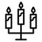 Burning candles, candlelight Isolated Vector icon which can easily modify or edit