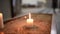 Burning Candles in Catholic Church. Blurry Background. Symbol of Christian Religious 2