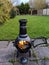 Burning chiminea