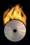 Burning compact disc