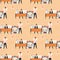 Burning Deadline and Male Workers Seamless Pattern