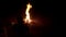 Burning fire. Bonfire. Closeup of flames burni