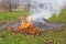 Burning of garden waste