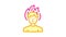 burning head stress color icon animation