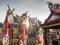 Burning incenses at Tempat Suci kiw-Ong-Ea Temple, Trang, Thailand / vegetarian chinese festival