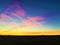 Burning life, colours, sunset, sky, land, horizon and infinity