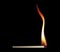 Burning Matchstick Flame - Vector