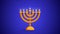 Burning menorah, Jewish menorah candlestick